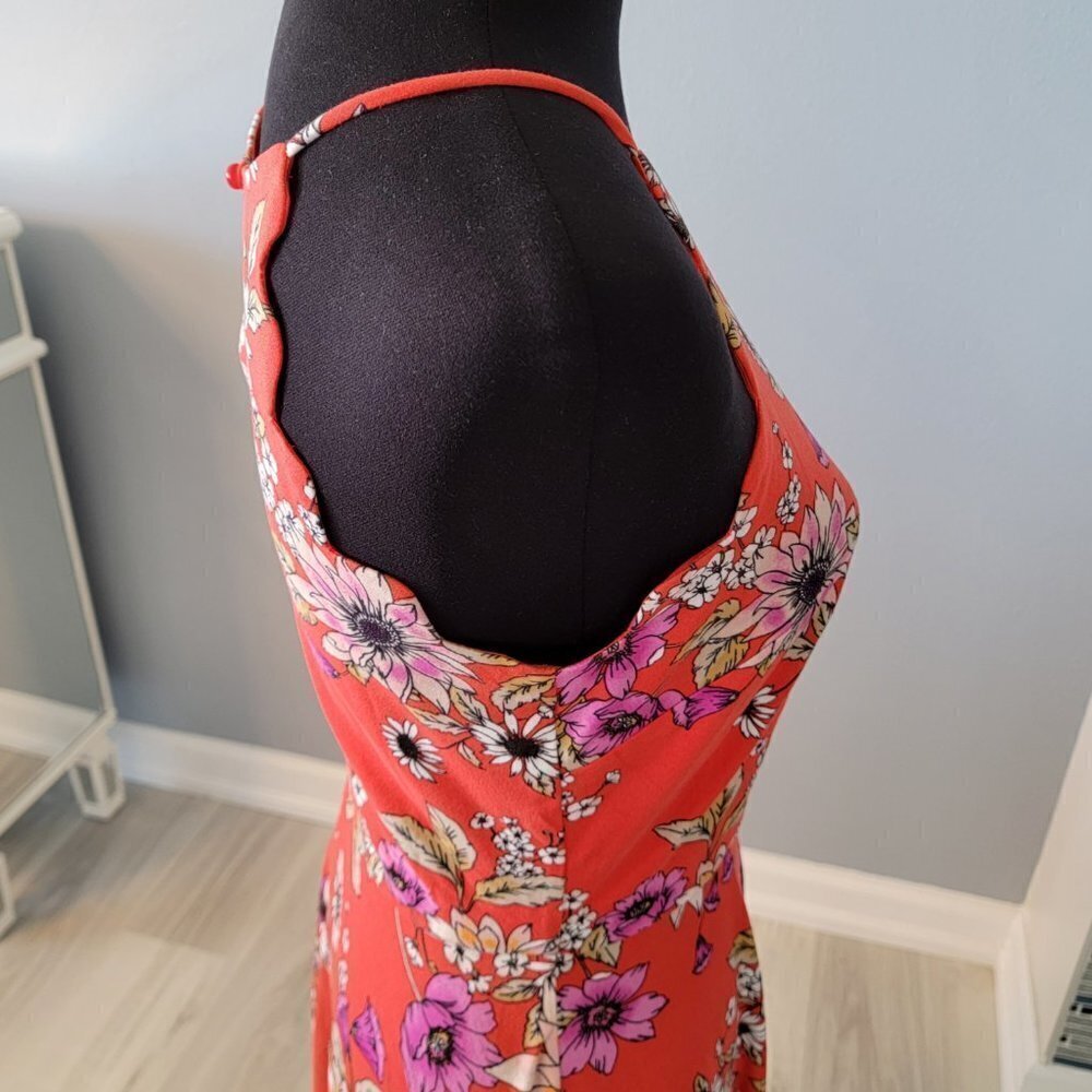 The General Good Orange Floral Scalloped Sun Dress NWOT - Picture 10 of 12